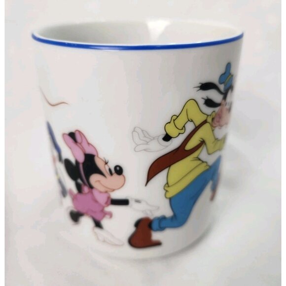 Vintage Walt Disney World Mug Mickey Mouse Minnie Disney Coffee Cup 1980s Japan - Picture 2 of 6